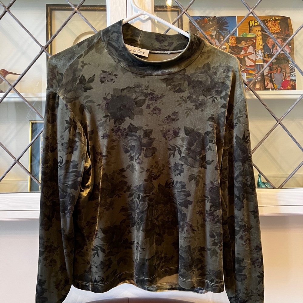 CC outlaw velvet shirt